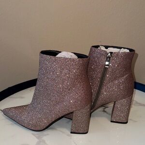 Seven Dials Glitter Heeled Boots - Pink